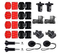 Soporte adhesivo para casco Insta360, 3M Sticky Pads Mounts Compatible con Gopro, Insta360 ONE X3, X2, X, RS, R, GO 3 2 y DJI OSMO Action Helmet Attachment