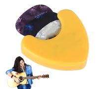 Soporte adhesivo para púas de guitarra: caucho termoplástico flexible | herramienta de almacenamiento con diseño de cinta de doble cara, para agarre de tensión, para dedo de acceso rápido