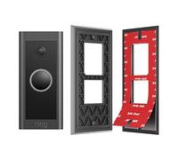 Soporte adhesivo sin taladrar para timbre de video con cable (5AT3T5) - Placa trasera resistente 3M VHB, soporte de repuesto apto para inquilinos para apartamentos, alquileres, oficinas y hogares