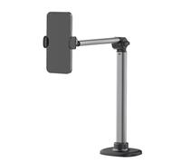 Soporte Aéreo Para Tableta Y Teléfono - Soporte De Trípode Aéreo, Sung pport De Escritorio Giratorio De Aluminio De 360 Grados | Vlogging Fotografía Curso En Línea Creación De Contenido De Transmisión
