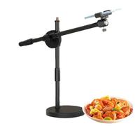 Soporte aéreo para teléfono - Anillo de luz para Selfies con Soporte | Luz de vídeo LED con Soporte de cámara de Brazo articulado para enseñanza en línea, fotografía de Naturaleza Muerta