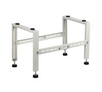 Soporte Aire Acondicionado Exterior, Bomba de Calor Soporte de Suelo, Ajustable y Resistente, Patas de Goma Antivibración, Apto para Aires Acondicionados Sin Ductos