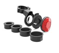 Soporte AirTag Bicicleta, Aluminio Airtag Bike Mount con Bici Reflector para Air Tag GPS Localizador para Bicicleta Montaña Compatible con Apple Airtag y Garmin Varia, Oculto y Antirrobo