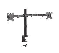 Aisens Soporte de mesa para 2 monitores DT32TSR-041 giratorio e inclinable 13-32 pulg 8 kg negro