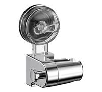 Soporte ajustable con ventosa para cabezal de ducha con agarre fuerte de 58 mm, soporte de pared ABS sin taladro, para pulverizadores de mano, diseño móvil compatible con la mayoría de configuraciones