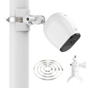 Soporte Ajustable de 360 Grados para la Ring/Arlo/Wyze Cámara,para Ring Stick UP CAM,Ring Stick Up CAM Elite,Ring Stick Up CAM Plug in,Arlo Pro 4/3/2,Arlo Ultra,con 4 Anillos de sujeción Ajustables
