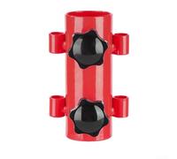 Soporte ajustable de acero para barra de tienda de campaña para una fijación segura al suelo, perfecto para eventos y actividades al aire libre (rojo)