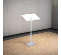 Soporte ajustable de acrílico transparente para podio - Atril versátil con labio, perfecto para aula, iglesia, eventos y presentaciones - Diseño duradero y elegante