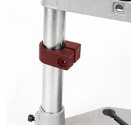 Soporte ajustable de aluminio para taladros eléctricos de 38 a 42 mm, herramienta de perforación con base ancha y agarre antideslizante para madera y metal (un solo agujero)