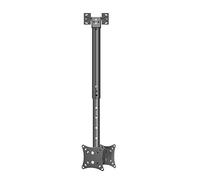 Soporte ajustable de doble techo para TV, soporte giratorio e inclinable para televisores de espalda a espalda, ajuste universal, diseño que ahorra espacio para espacios pequeños, construcción