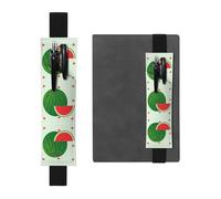 Soporte ajustable de piel para bolígrafos, cuadernos, calendarios, tableta, banda elástica, marcapáginas y soporte para lápices