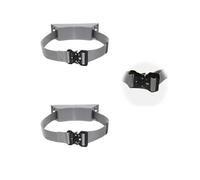 Soporte ajustable for tanque de nitrógeno/propano - Soporte de pared for cilindros de oxígeno con cinturón y cadena, material ABS duradero(2pcs)