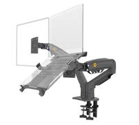 Soporte Ajustable For TV F160, For Portátiles De 10 A 17,3 Pulgadas, con Rotación 360 Grados Y Presión Aire For Pantallas LCD A 27, Escritorio For Monitor(Matte with Cable)