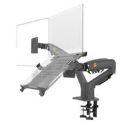 Soporte Ajustable For TV F160, For Portátiles De 10 A 17,3 Pulgadas, con Rotación 360 Grados Y Presión Aire For Pantallas LCD A 27, Escritorio For Monitor(Matte Charcoal)