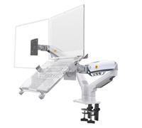 Soporte Ajustable For TV F160, For Portátiles De 10 A 17,3 Pulgadas, con Rotación 360 Grados Y Presión Aire For Pantallas LCD A 27, Ideal(White with Cable)