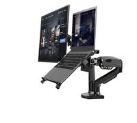 Soporte Ajustable For TV F160, For Portátiles De 10 A 17,3 Pulgadas, con Rotación 360 Grados Y Presión Aire For Pantallas LCD A 27, Ideal(Black)