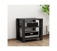 Soporte ajustable HIFI - Moderno estante de almacenamiento de medios AV de 3 niveles para CD y reproductor de discos estéreo torre de componentes para el hogar estudio y sala de estar ()