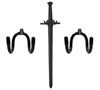 Soporte ajustable - Organizador de pared de espadas Gancho de almacenamiento de pared para colgar en la pared rack para espada, daga, hacha, llave, etc. - 2/PK - visualización vertical u horizontal