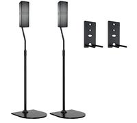 Soporte ajustable para altavoces Bose, para OmniJewel Lifestyle 650, altavoz envolvente 700, soportes de altavoces de suelo para soporte de suelo Bose, con soporte OmniJewel, negro (paquete de 2)