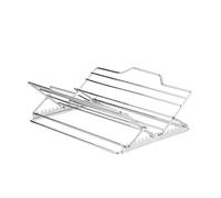 Soporte ajustable para asar pavos de acero inoxidable, soporte para cocinar pollo, asador grande para asar y horno, apto para lavavajillas