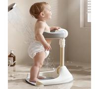 Soporte ajustable para bañera de bebé, soporte plegable antideslizante para ducha infantil, apto para bebés de 6 a 36 meses.