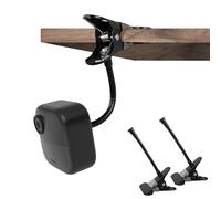 Soporte ajustable para Blink Outdoor Blink XT2, Blink XT y Blink Mini cámara, soporte de abrazadera de cuello de cisne resistente para montaje de cámara Blink sin taladrar (negro, paquete de 2)