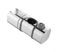 Soporte ajustable para cabezal de ducha ABS para riel deslizante de ducha, compatible con tuberías de 18 mm a 25 mm, cuenta con agarre antideslizante y pulido cromado (B)
