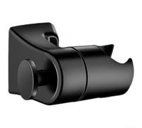 Soporte ajustable para cabezal de ducha de acero inoxidable 304 de 360 grados, sin taladro, soporte de montaje en pared para cabezales de ducha estándar de 4 pulgadas, fijación segura, acabado negro