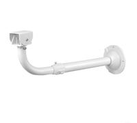 Soporte ajustable para cámara CCTV de aluminio, montaje en pared telescópico de 30 - 60 cm, perfil en L resistente a la intemperie con guía de cable para cámaras de vigilancia al aire libre