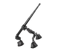Soporte ajustable para cámara de vehículo, 3 ventosas, extensión de 1,2 m, perspectiva de tercera persona, vista de tercera persona
