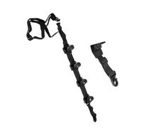 Soporte ajustable para cañas de coche con pinzas pesadas que sostiene las cañas de pescar, tecnología de banda elástica para excursiones en terrenos accidentados, soporte de caña de ABS mejorado