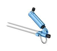 Soporte ajustable para cañas de pescar con estaca para una colocación segura en diferentes terrenos Construcción de aluminio Soporte ajustable para caña de pescar con estaca para una colocación segura