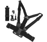 Soporte Ajustable para Clip de Teléfono, Soporte de Fijación para Correa de Pecho para Cámara Deportiva, Soporte de Pecho para Teléfono Móvil con Rotación de 145°, Material ABS