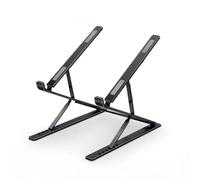 Soporte ajustable para computadora portátil, plegable, de metal, ventilado, refrigerante, compatible con portátiles de 10 a 15.6 pulgadas