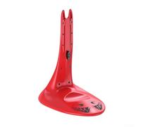 Soporte ajustable para estacionamiento de bicicletas con control de altura para almacenamiento seguro de bicicletas y soporte estable del eje trasero (rojo)