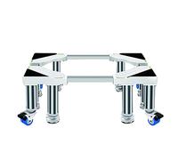 Soporte ajustable para frigorífico/congelador de lado a lado, base móvil de 25 cm de altura con 8 pies y 4 ruedas, para modelos de 90-110 cm