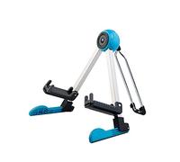 Soporte ajustable para guitarra de suelo, trípode plegable, soporte para guitarras acústicas, estante Musical bajo con marco en A, mandolina Banjo estable, Azul