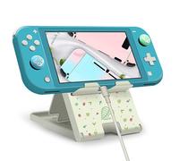 Soporte ajustable para interruptor compatible con Nintendo Switch/OLED/Lite, soporte plegable y compacto para juegos, bonito diseño para los fanáticos de Fantasy Adventure, para Animal Crossing, color