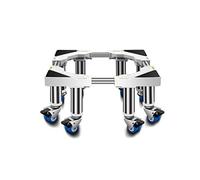 Soporte ajustable para lavadora, base para electrodomésticos móviles, soporte para lavadora resistente, altura/ancho 45-65 cm, para uso bajo encimera, diseño robusto que ahorra espacio para mayor esta