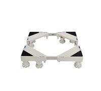 Soporte ajustable para lavadora y secadora con base antideslizante y marco que absorbe los golpes, se adapta a refrigeradores de 50 a 77 cm de largo, 45 a 72 cm, ancho de 11 a 15 cm de alto, soporte