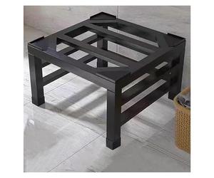 Soporte ajustable para lavadora y secadora, pedestal resistente para lavadoras y refrigeradores, base de elevación, negro, 55 x 55 x 15 cm, ideal para organización de lavandería