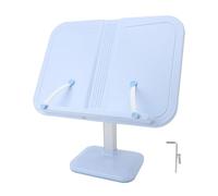 Soporte ajustable para libros y lectura, expositor para libros de texto y recetas infantiles, soporte ergonómico azul de ABS con ajuste de ángulo, ideal para el hogar, la cocina y (Tipo de elevación)