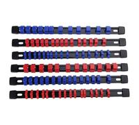 Soporte ajustable para llaves de tubo ABS, 6 unidades, 1/4 3/8 1/2 de almacenamiento, soporte deslizante montable