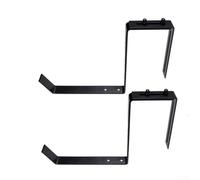 Soporte ajustable para macetas de balcón, paquete de 2, instalación sin taladro, construcción de hierro resistente, resistente a la intemperie para espacios pequeños y jardinería vertical (B)