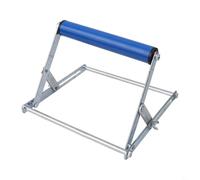 Soporte ajustable para máquina de corte, soporte de trípode de 55-135 mm de altura, para herramientas de jardín de taller con marco de metal plegable, color plateado (azul)