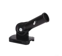 Soporte ajustable para mástil de bandera con rotación de 180 grados para una colocación flexible de la bandera en la pared, techo, patio, camión y otras áreas (negro)