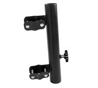 Soporte ajustable para mástil de bandera para caravana, soporte de montaje de bandera para autocaravanas, campistas, remolques de viaje, perilla hexagonal negra