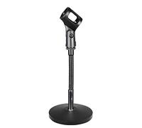 Soporte ajustable para micrófono de escritorio, base de micrófono de sobremesa con clip antideslizante para vivir