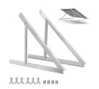 Soporte Ajustable para Panel Solar, Ángulo 15°-60°, Compatible con Paneles 100W-500W, Aluminio Anticorrosión, Incluye Tornillos de Montaje