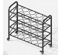 Soporte ajustable para pelotas deportivas para baloncesto, fútbol, voleibol, soporte resistente con capacidad para 5 pelotas para un almacenamiento y exhibición óptimos